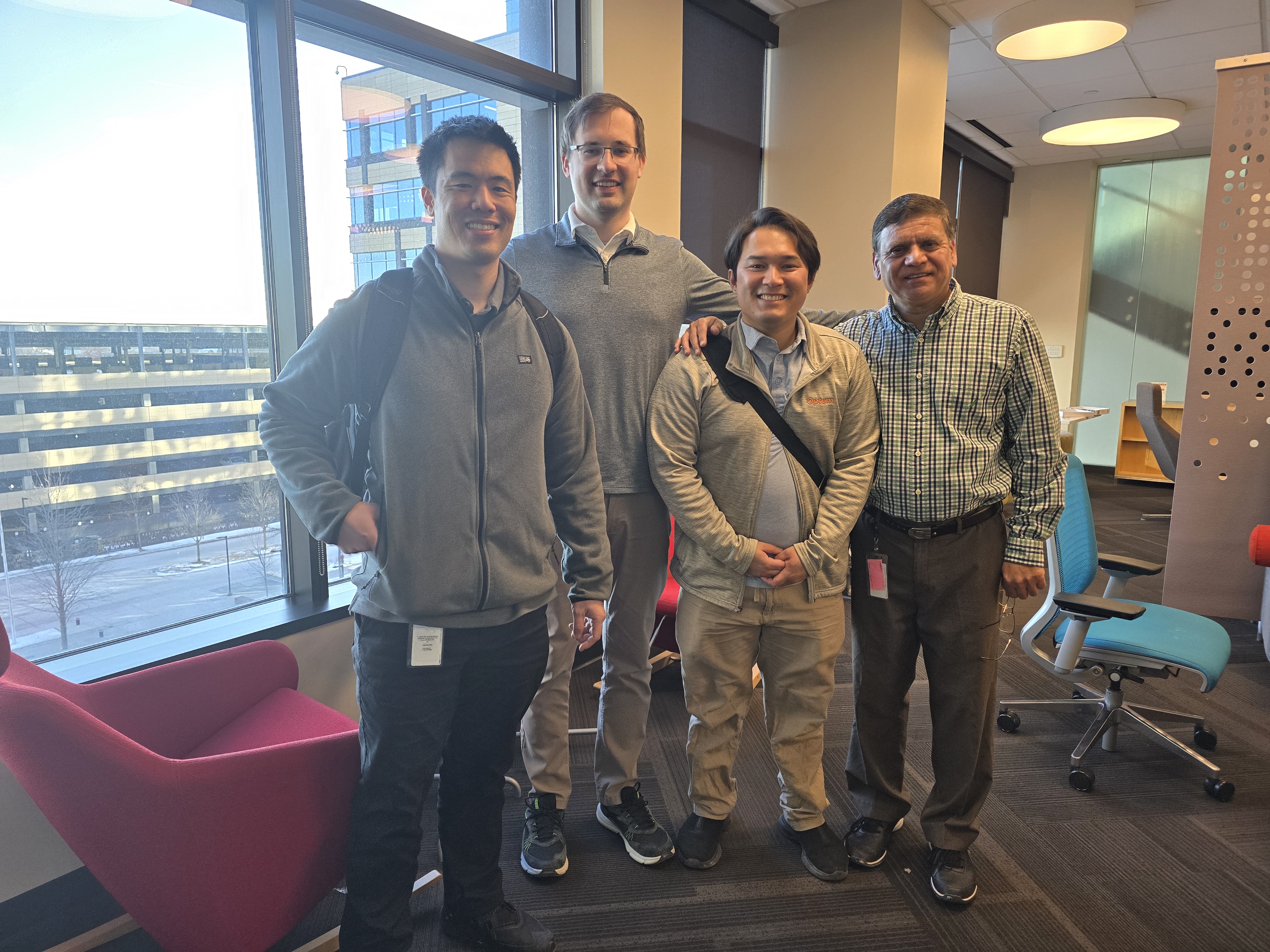 Optum AI onsite team photo.